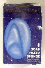 RJ1061: Star Trek: Collector Soap Filled Sponge: Crackle Creations: 65900: 1998: NIB