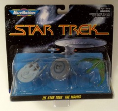 RJ0806: Star Trek: III: The Movies: Micro Machines: Space: 3Pack: Galoob: 65825: 1996: NIB