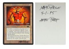 Ashnods Battle Gear: V0003: Artist Proof: Autograph/Signature: Mark Poole: Black