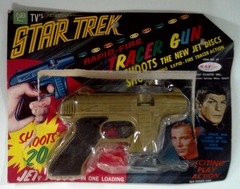 RJ1083: Star Trek: Rapid-Fire Tracer Gun: Ray Line Product: 310: 1967: Damaged Package