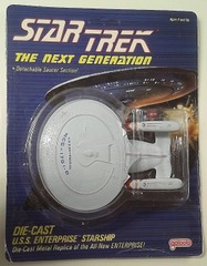 RJ1219: Star Trek: The Next Generation: Die-Cast U.S.S. Enterprise NCC-1701-D: Galoob: 5346: 1988