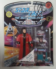 RJ6212: AUTOGRAPH: Star Trek: Generations: Q: Playmates: 6042: 1994