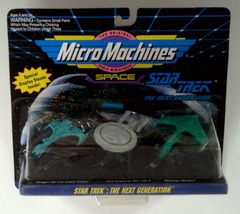 RJ0833: Star Trek: The Next Generation: Micro Machines: Space: 3Pack: Galoob: 65825: 1993: NIB