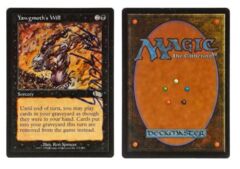 Yawgmoth's Will: V1080: Signed/Autographed: Ron Spencer: Blue