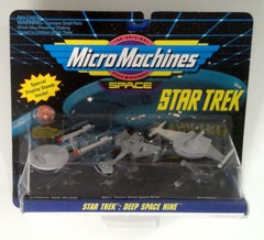 RJ0803: Star Trek: Deep Space Nine: Micro Machines: Space: 3Pack: ERROR: Wrong Ship: Galoob: 65825: 1993: NIB