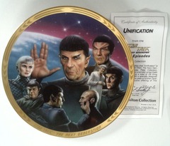 RJP024: Star Trek: The Next Generation Episodes Plate Collection: Unification: The Hamilton Collection: 2860B