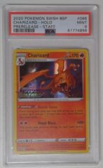 V0098: 2020 Charizard - SWSH066 - Staff Prerelease Promo - Vivid Voltage - PSA: 9: Mint: 61774856