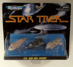 RJ0813: Star Trek: XIV: Voyager: Micro Machines: Space: 3Pack: Galoob: 65825: 1996: NIB