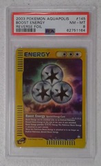 V0306: 2003: Boost Energy: 145/147: Aquapolis: Reverse Holo Uncommon: PSA: 8: NM-MT: 62751164