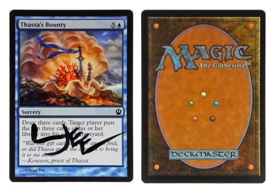 Thassa's Bounty: V0952: Signed/Autographed: Ryan Yee: Black