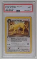 V0170: 2000 Dark Persian: 1st Edition - 42/82 - Uncommon - Team Rocket - PSA: 9: MINT: 48274453