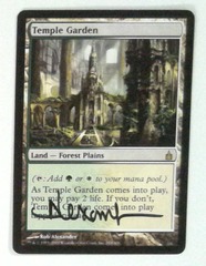 Temple Garden: V1266: Signed/Autographed: Rob Alexander: Black