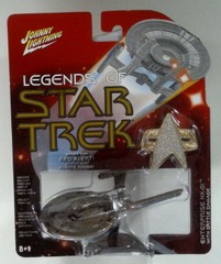 RJ0635: Legends of Star Trek: Enterprise NX-01 w/ Battle Damage: White Lightning: Johnny Lightning: 2005