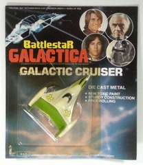 RJ1054: Battlestar Galactica: Galactic Cruiser (Green): Larami Corp.: 8425-1: 1978: NIB