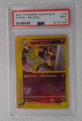 V0366: 2003: Hypno: 16/147: Aquapolis: Reverse Holo Rare: PSA: 9: Mint: 62751258