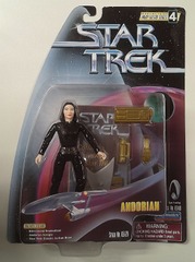 RJ6244: ERROR: Star Trek: Keiko O'Brien on Andorian Card: Playmates: 65120: 1997