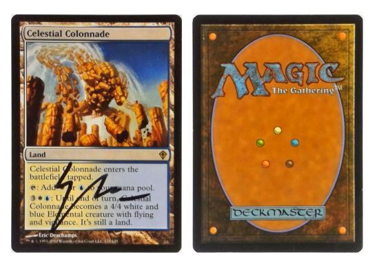 Celestial Colonnade: V0159: Signed/Autographed: Eric Deschamps: Black