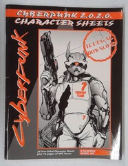 V00136: Cyberpunk 2.0.2.0. Character Sheets: Cyberpunk: CP 3321: READ DESCRIPTION