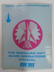 V00323: The Romulan Way Game Operations Manual: Star Trek: READ DESCRIPTION