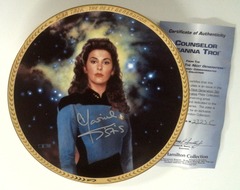 RJP074: AUTOGRAPHED: Star Trek: The Next Generation 5th Anniversary Plate Collection: Counselor Deanna Troi: The Hamilton Collection: 2323C