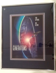 RJ0190: AUTOGRAPHED: Star Trek: Generations: Shatner & Stewart