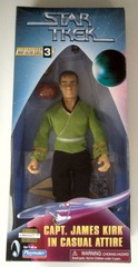 RJ0355: Star Trek: Warp Factor Series 3: Capt. James Kirk in Casual Attire: Playmates: 65292: 1998: NIB