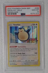 V0461: 2020: Snorlax: SWSH068: Prerelease: Holo Promo: PSA: 10: GEM MT: 62751372