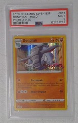 V0395: 2020: Donphan: SWSH067: Prerelease: Holo Promo: PSA: 9: Mint: 62751213