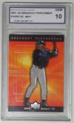 V0182: 2001 Ichiro RC: BP1: Breakout Performers: Professional Grading Authority: 10: GEM: 47284 2001BP1101