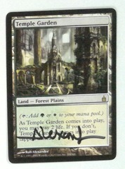 Temple Garden: V1277: Signed/Autographed: Rob Alexander: Black