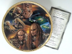 RJP119: AUTOGRAPHED: Star Trek: Generations Plate Collection: The Final Plot of the Duras Sisters: The Hamilton Collection: 0846A