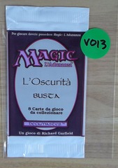 EMPTY BOOSTER PACK: Magic The Gathering: The Dark: Italian: V013