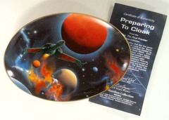 RJP097: Star Trek: Space, The Final Frontier Plate Collection: Preparing To Cloak: The Hamilton Collection: 4958A