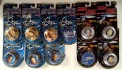 RJ0558: Lot of 11 Star Trek: Yo-Yos: Spectra Star: 1993