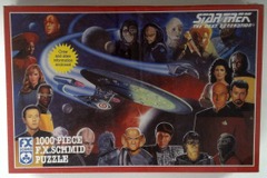 RJ0871: Star Trek: The Next Generation: 1000 Piece Puzzle: F.X.Schmid: 90052: 1993: NIB