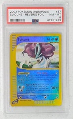 V0294: 2003: Suicune: 37/147: Aquapolis: Reverse Holo Rare: PSA: 8: NM-MT: 62751433