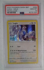 V0524: 2020: Lugia: SWSH069: Prerelease: Holo Promo: PSA: 10: GEM MT: 62751325