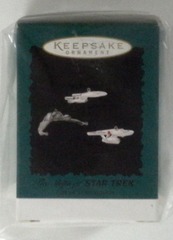 RH054: Star Trek: The Ships of Star Trek (3 Ornament Set): Hallmark Keepsake: 1995