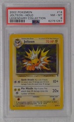 V0276: 2002: Jolteon: 14/110: Legendary Collection: Holo Rare: PSA: 8: NM-MT: 62751261
