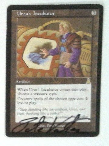 Urza's Incubator: V1285: Signed/Autographed: Pete Venters: Black