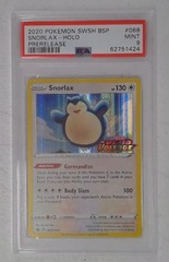 V0382: 2020: Snorlax: SWSH068: Prerelease: Holo Promo: PSA: 9: Mint: 62751424