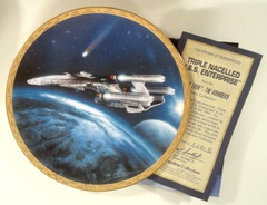 RJP101: Star Trek: The Voyagers Plate Collection: Triple Nacelled U.S.S. Enterprise: The Hamilton Collection: 0281B