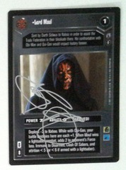 Lord Maul: V1143: Signed/Autographed: Ray Park: Silver