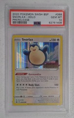 V0468: 2020: Snorlax: SWSH068: Prerelease: Holo Promo: PSA: 10: GEM MT: 62751408