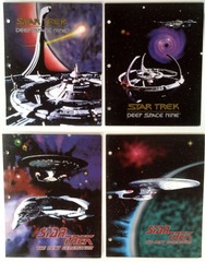 RJ0200: Lot of x4: Star Trek: 3 Ring Binder Folders : Imaginings 3: 1993