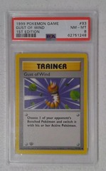 V0302: 1999: Gust Of Wind: 93/102: Base Set: 1st Edition: Common: PSA: 8: NM-MT: 62751248