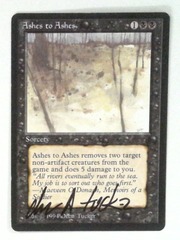 Ashes to Ashes: V1187: Signed/Autographed: Drew Tucker: Black