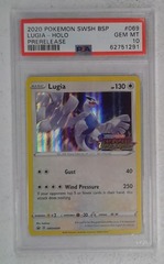 V0509: 2020: Lugia: SWSH069: Prerelease: Holo Promo: PSA: 10: GEM MT: 62751291