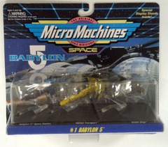 RJ0975: Star Trek: Space: Babylon 5: Collection #1: Micro Machines: 3Pack: Galoob: 65620: 1994: NIB