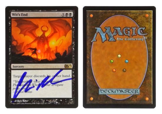 Wit's End: V1072: Signed/Autographed: Chris Rahn: Purple